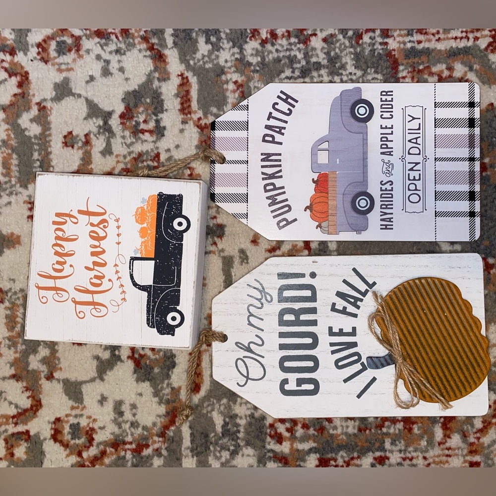 3x fall decor